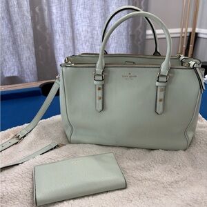Kate♠️Spade- mint large handbag